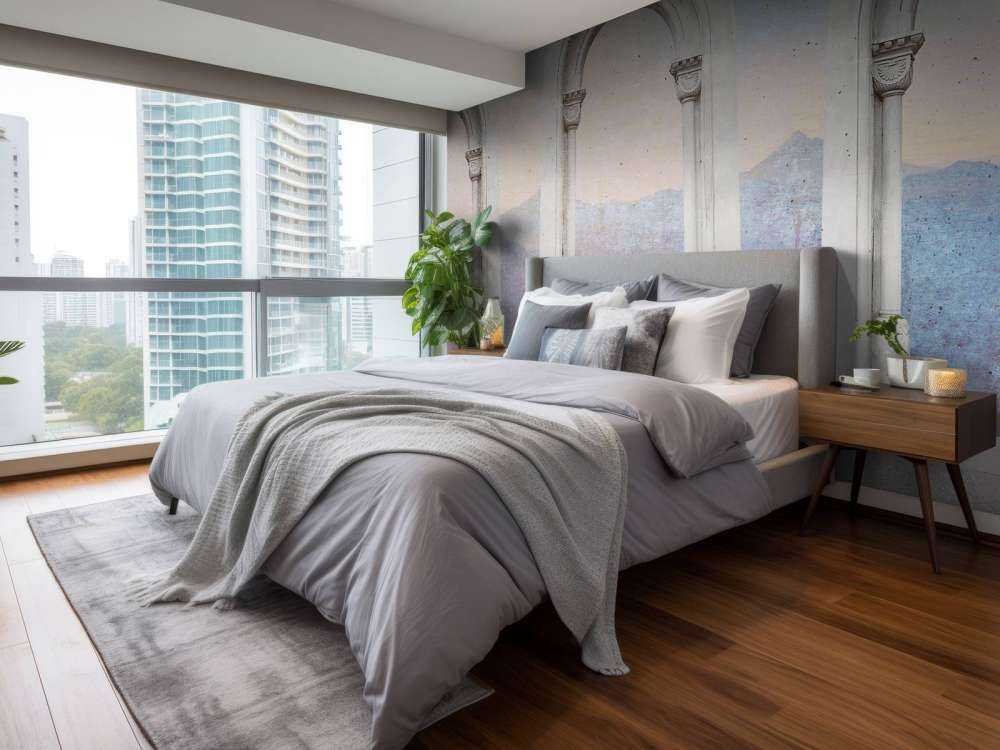 Arcs classiques vers le ciel pastel