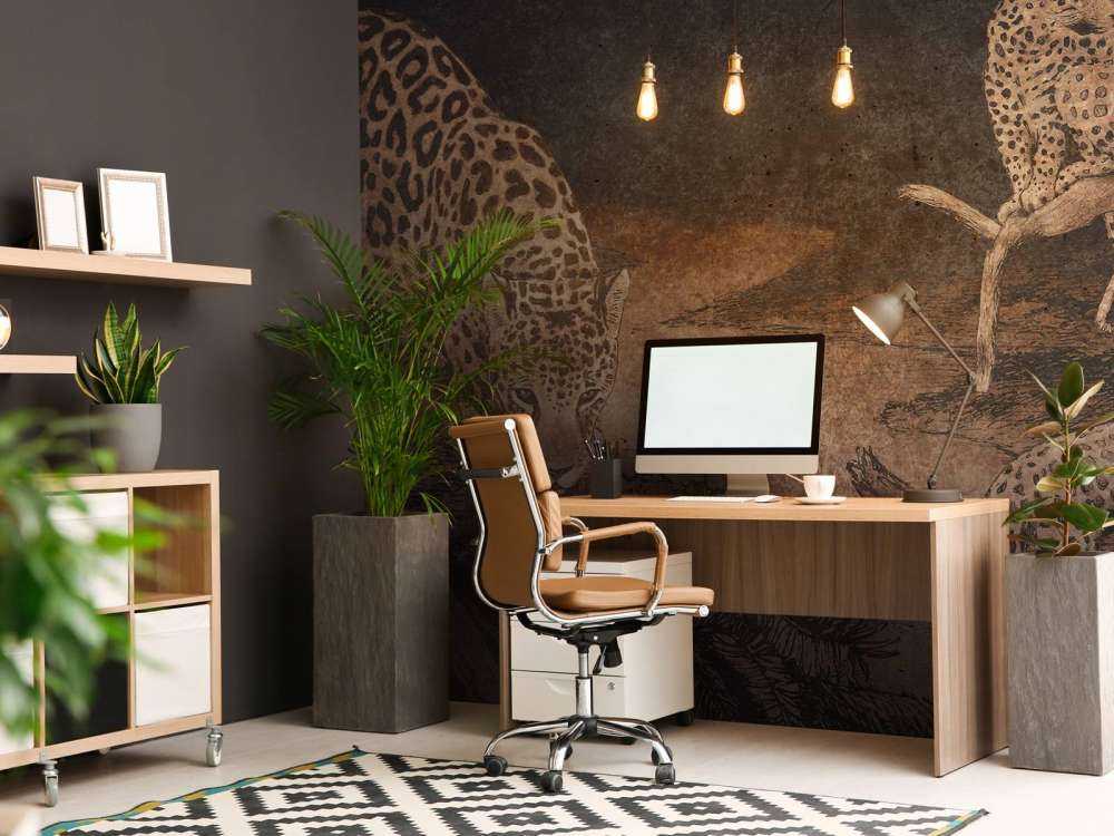 Léopards dans la forêt crépusculaire