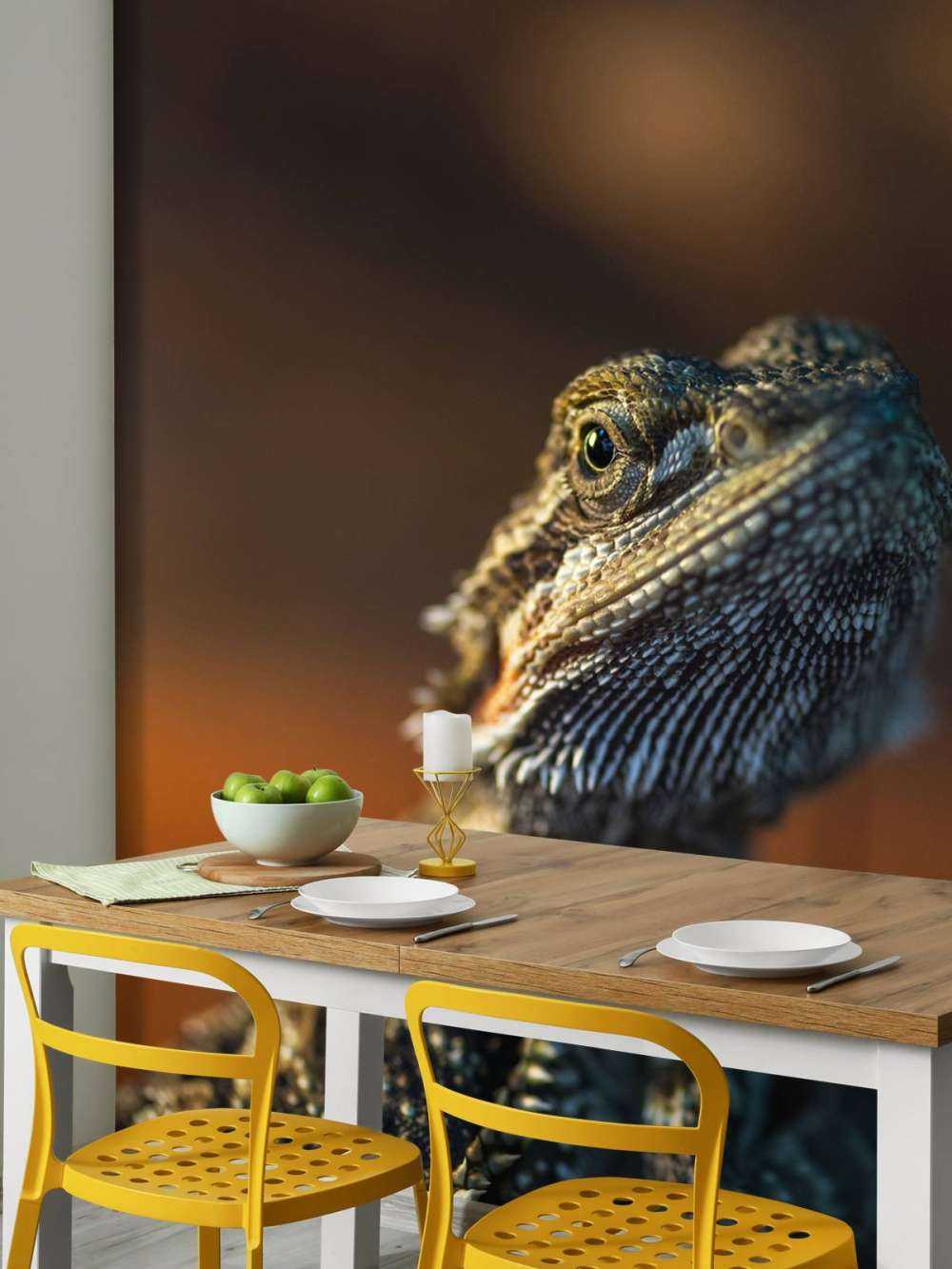 Gros plan d'un caméléon