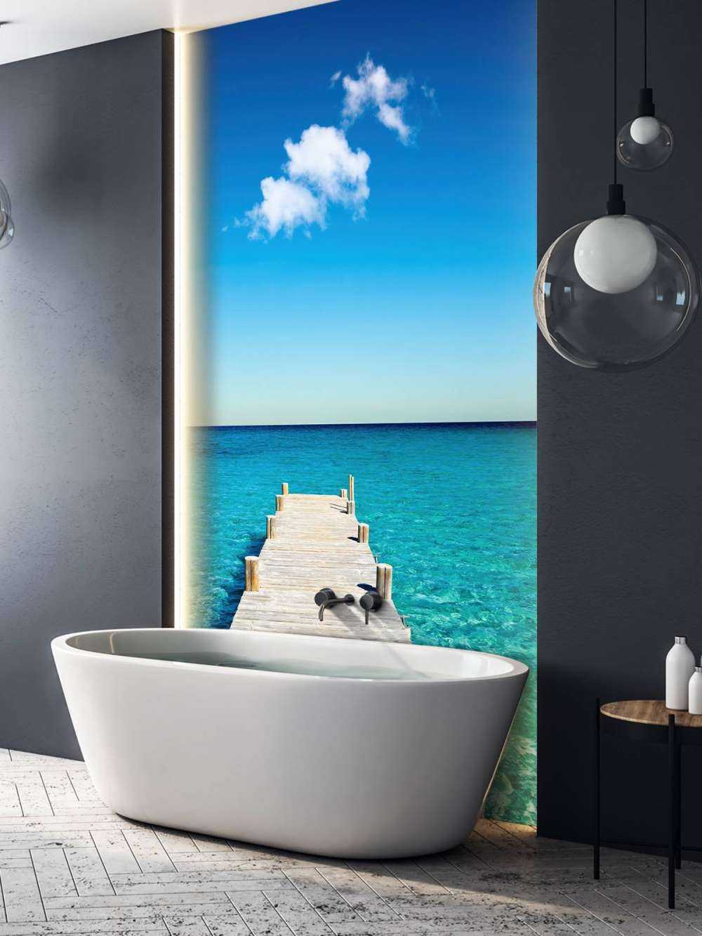 Remontant dans la mer