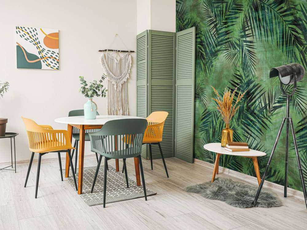 Feuilles vertes tropicales