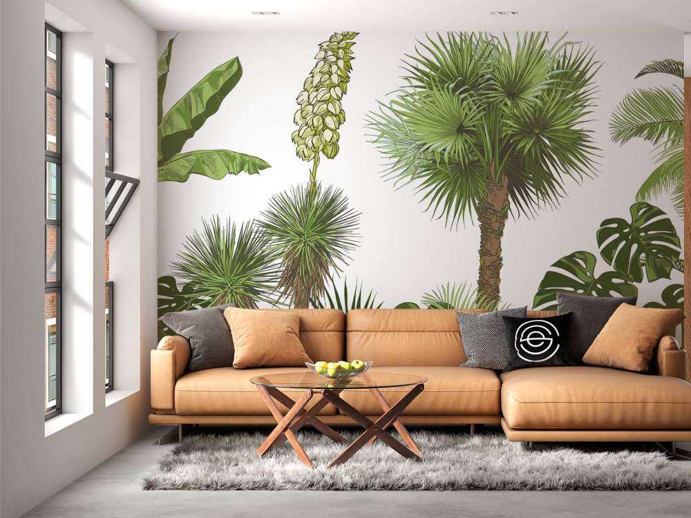 Plantes tropicales vertes