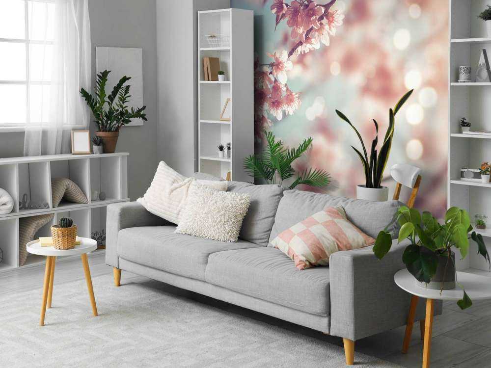 Gros plan sur la branche fleurie