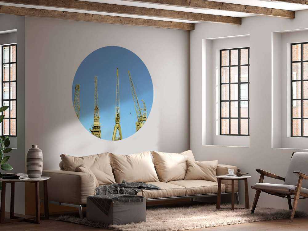 Grues dans le port d'Anvers