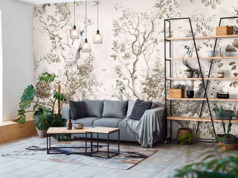 Paons dans la Sérénité Pastorale