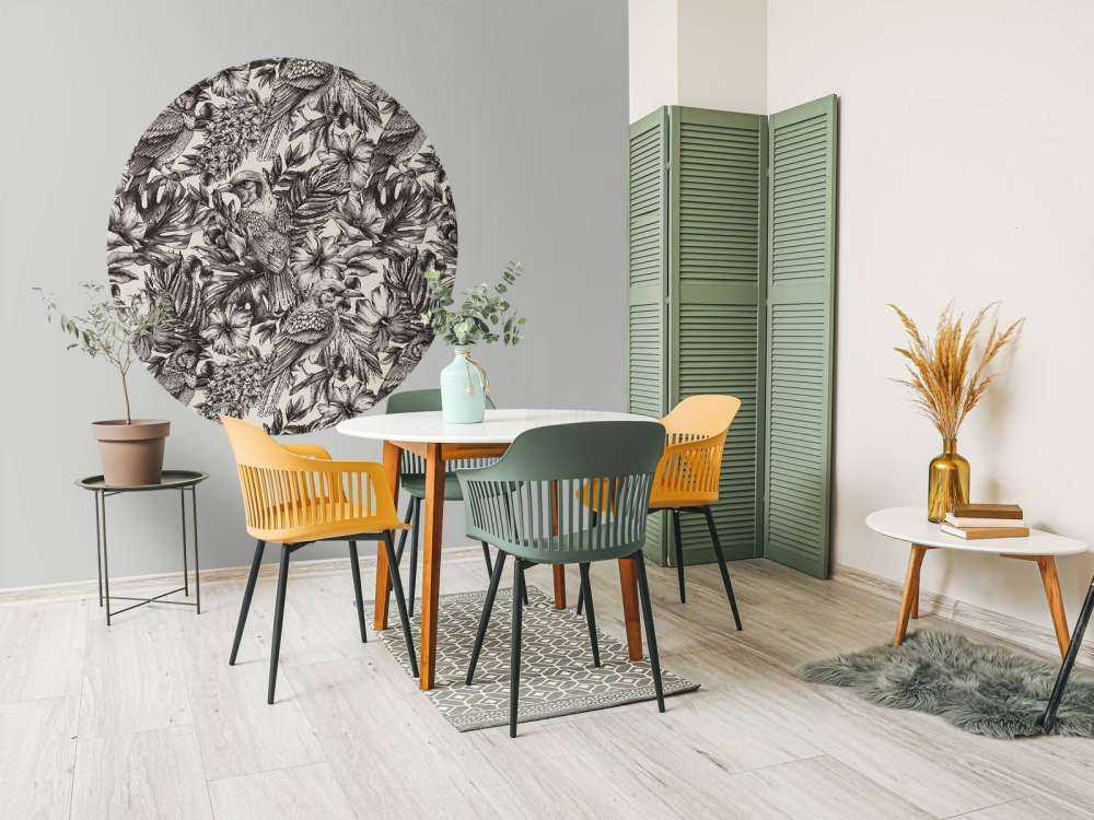 Symphonie d'oiseaux floraux