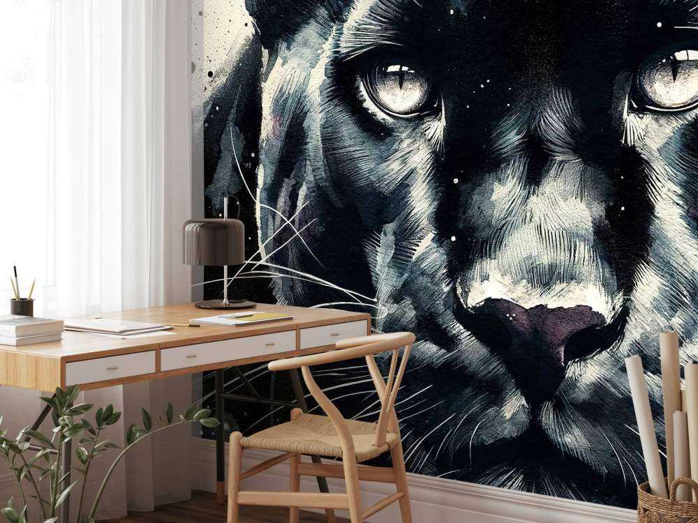 Watercolor Panther