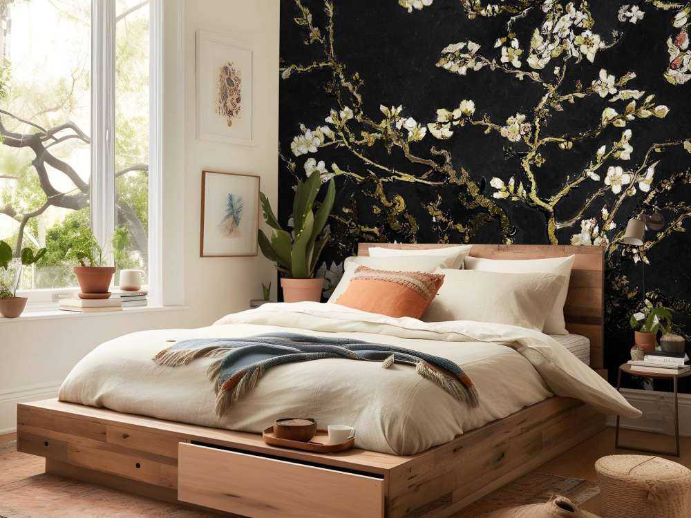 Fleur d'amandier foncé