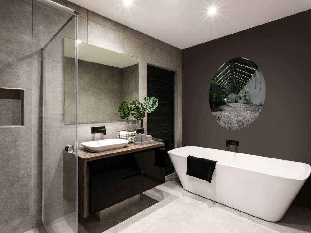 Hall industriel avec des plantes