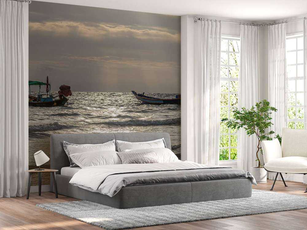 La nuit tombe Île Kho Pipi (Thaïlande)