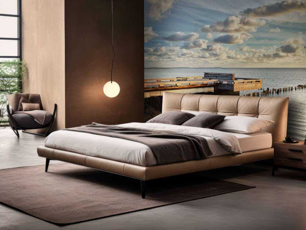 Jetée avec de beaux nuages