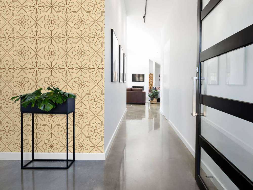 Fleurs dans un style rétro