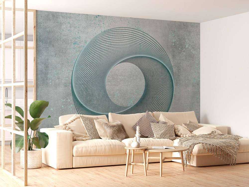 Geometrical line art circle