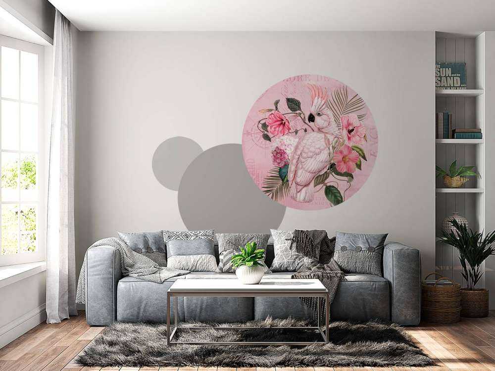 Cockatoo vintage nostalgia pink