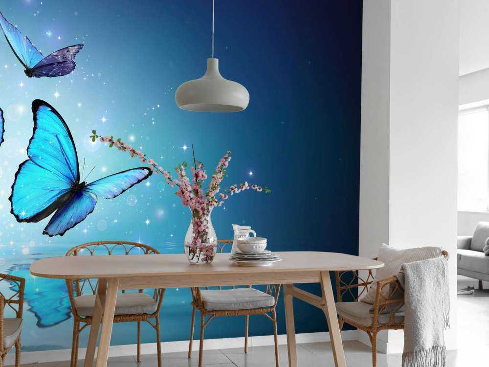 Papillons de fée sur l'eau