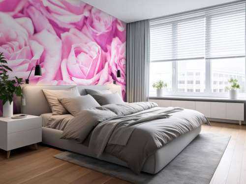 Plusieurs roses roses
