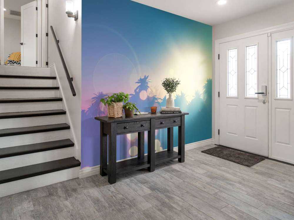 Palmiers avec effet rétro