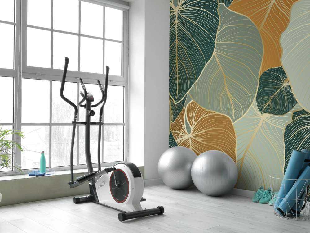 Feuilles couleur cuivre