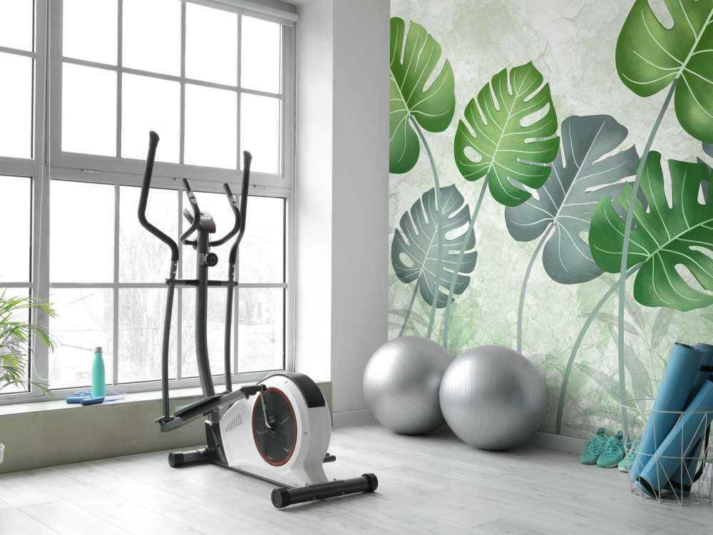 Feuilles sur du marbre