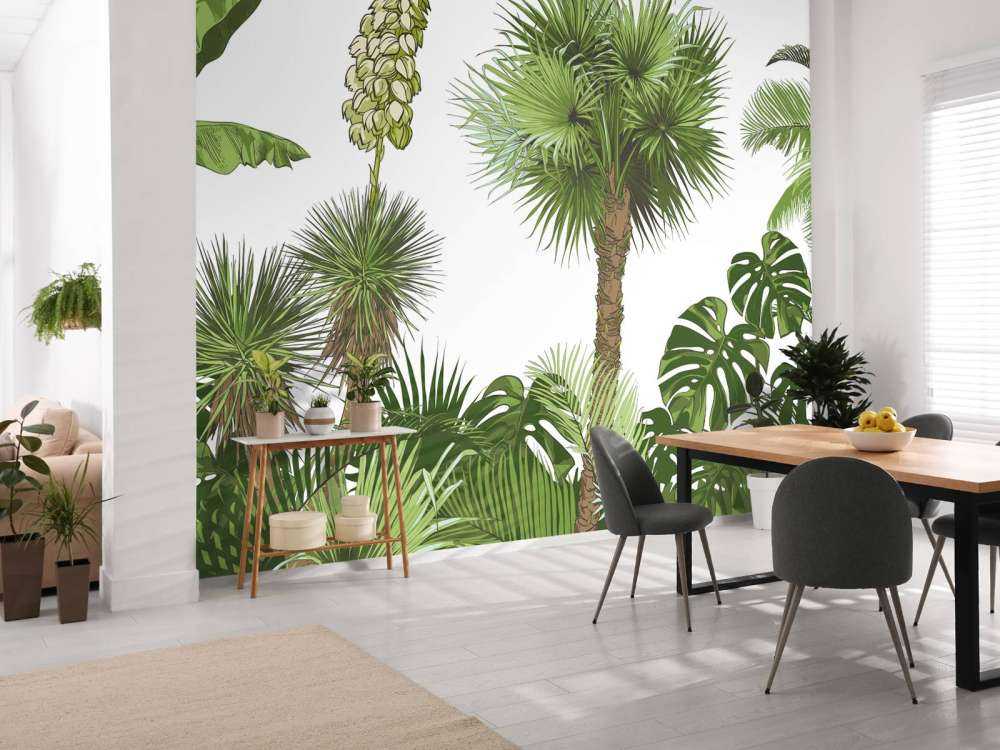 Plantes tropicales vertes