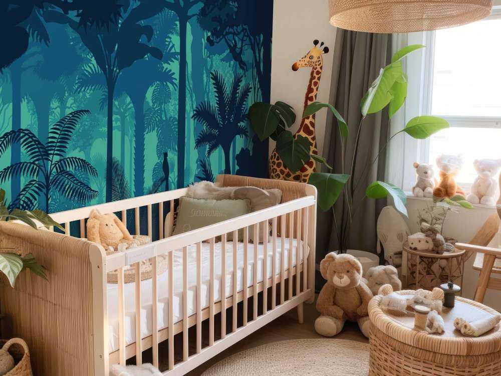 Silhouettes bleues de la jungle