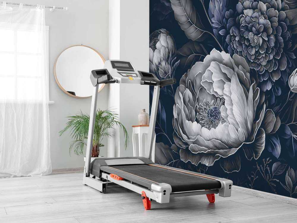 bleu baroque grand floral