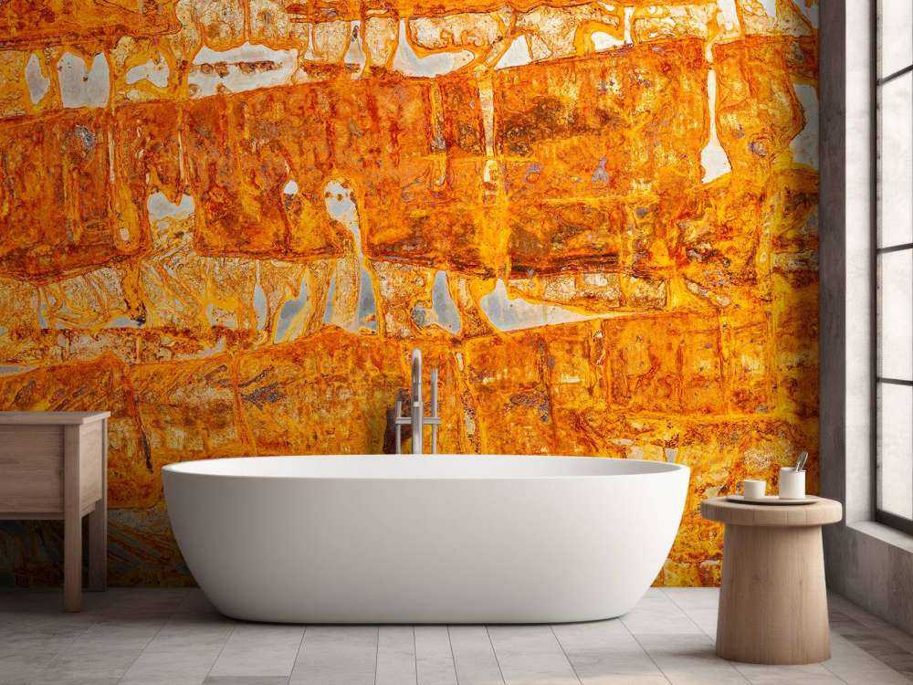 Rouille sur une feuille de métal