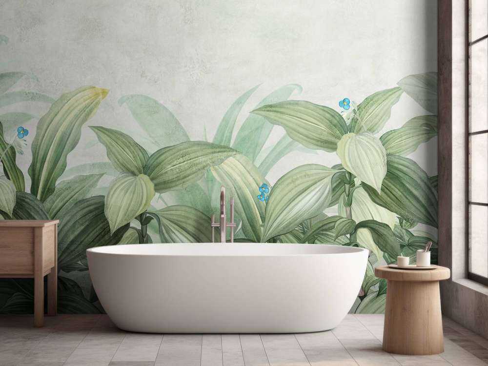 Herbe à mouche avec des fleurs