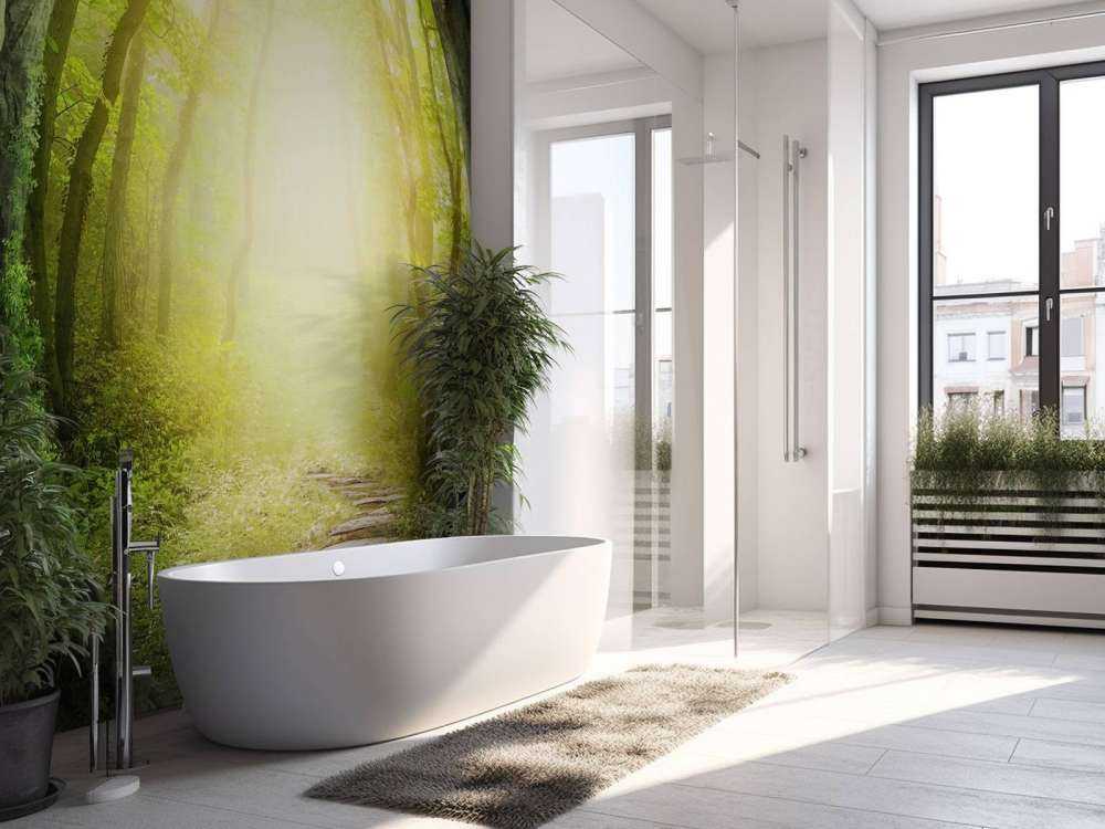 Sentier à travers la forêt