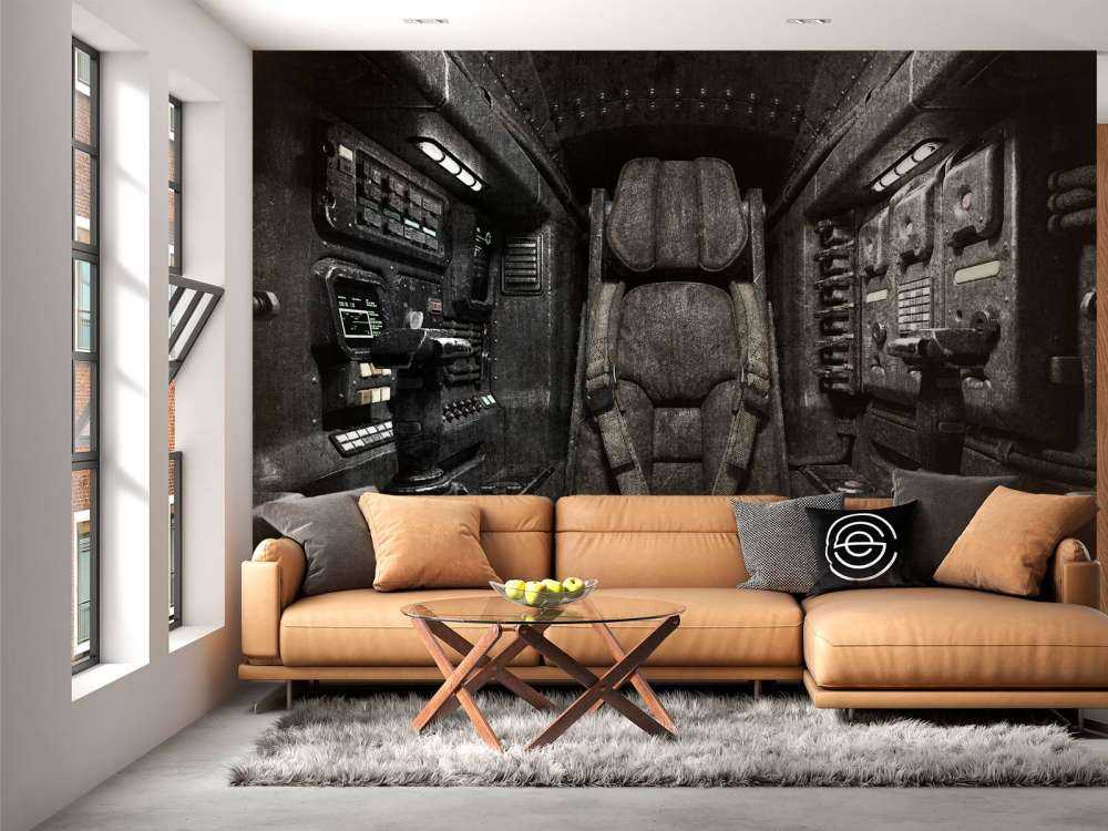 Chaise dans un vaisseau spatial