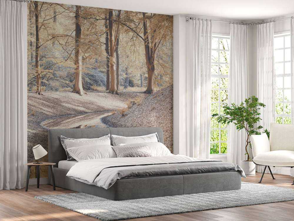 Ruisseau dans la forêt - pastel