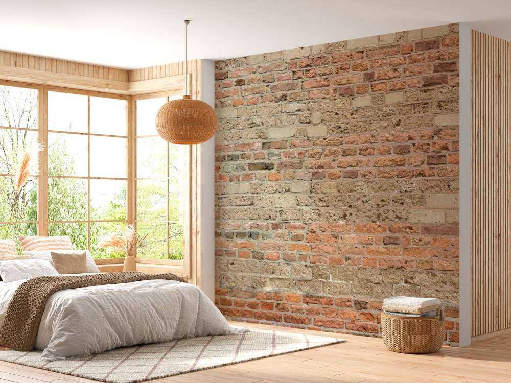 Mur avec différentes briques