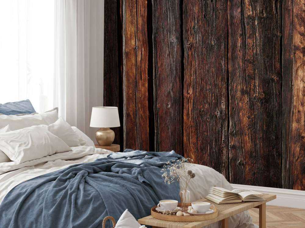 Bois vertical foncé