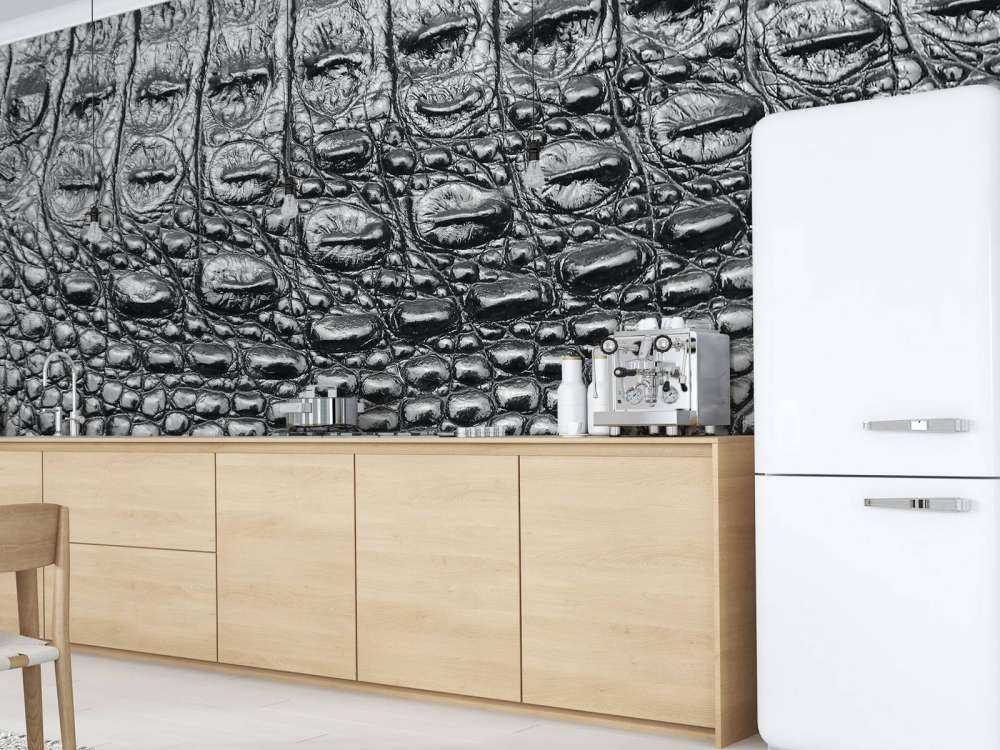 Peau de crocodile noir