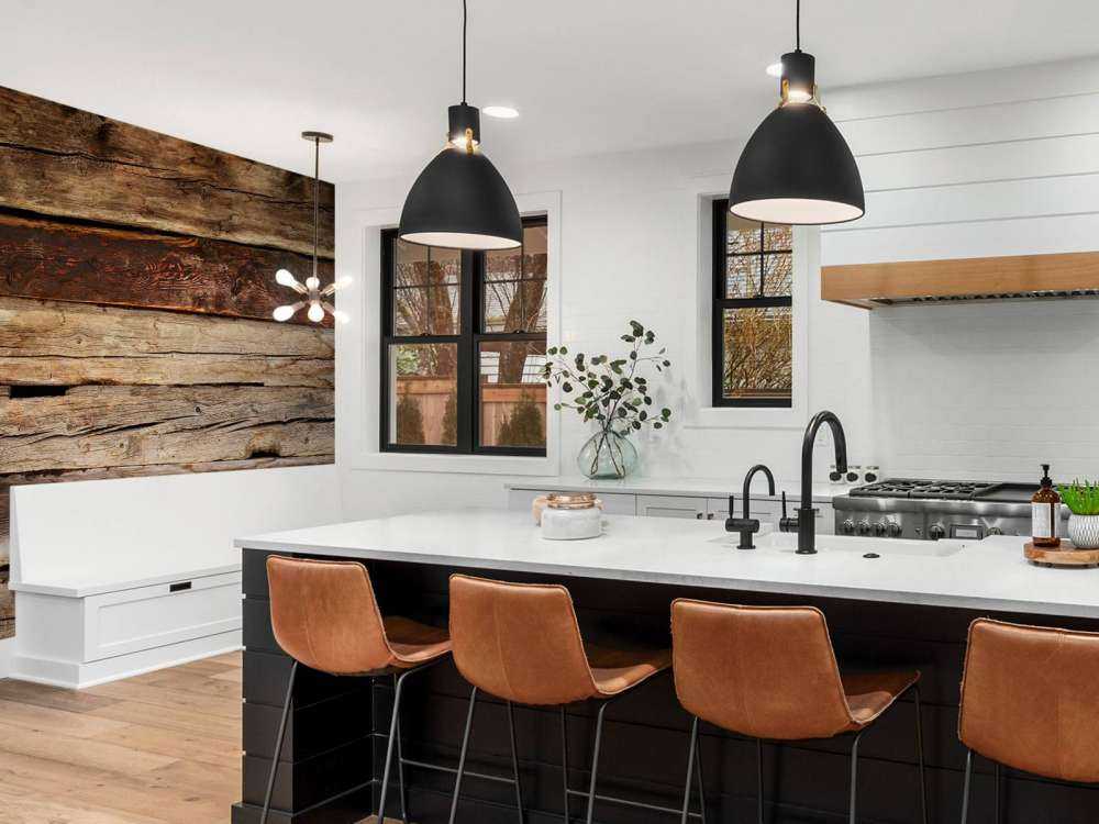 Bois rouge dégradé