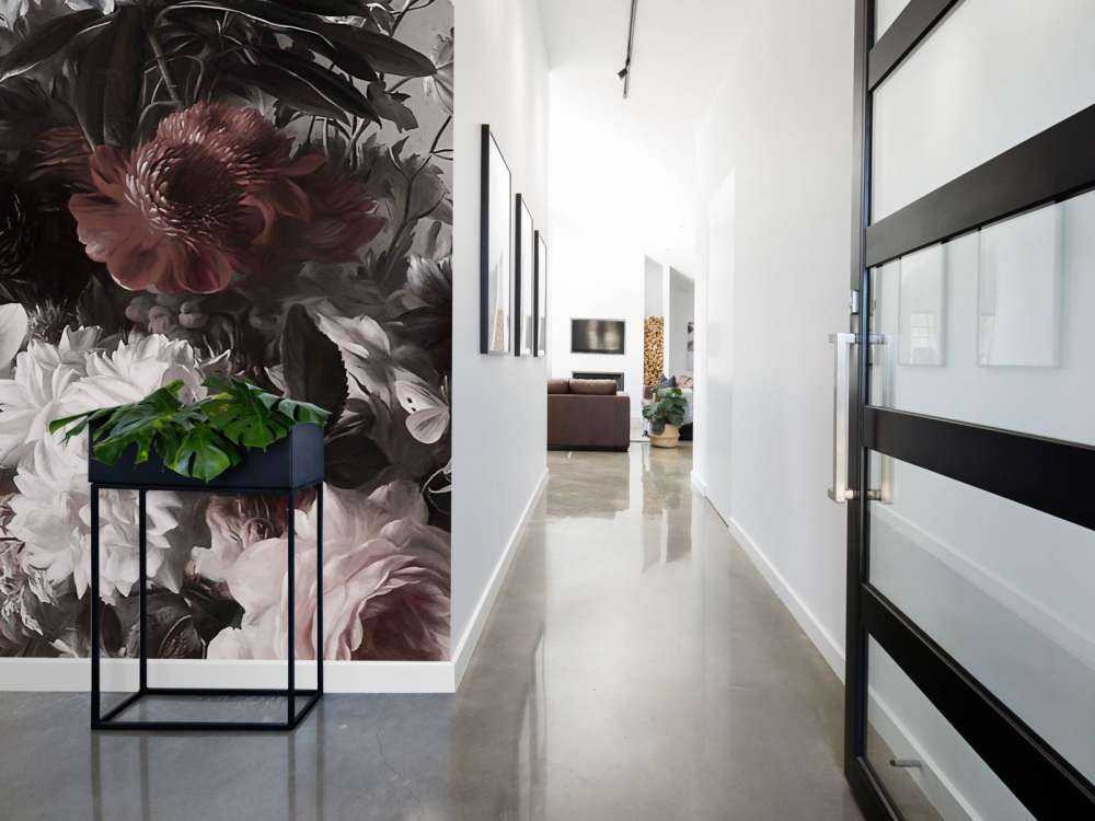 Grand bouquet avec des anémones roses