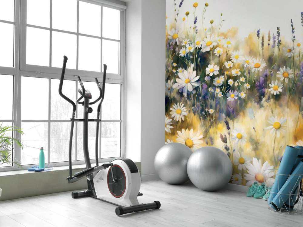 Prairie de Marguerites Silencieuses Jaunes