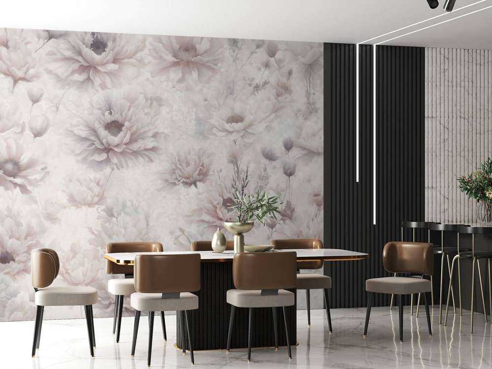 Mur romantique orange