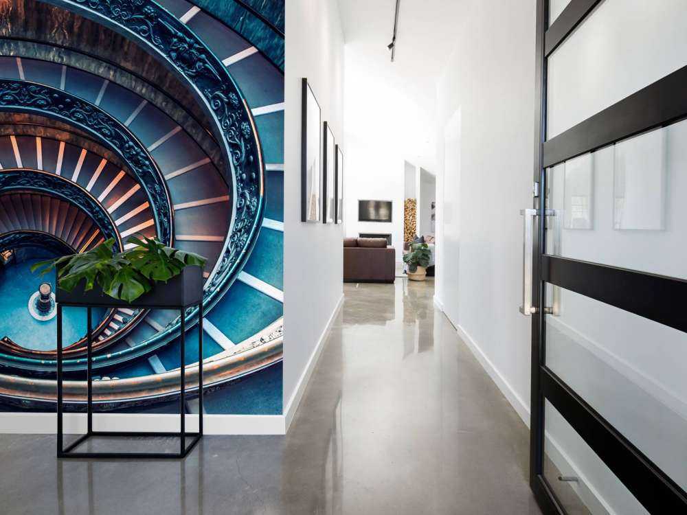 Spirale de lumière et de cuivre