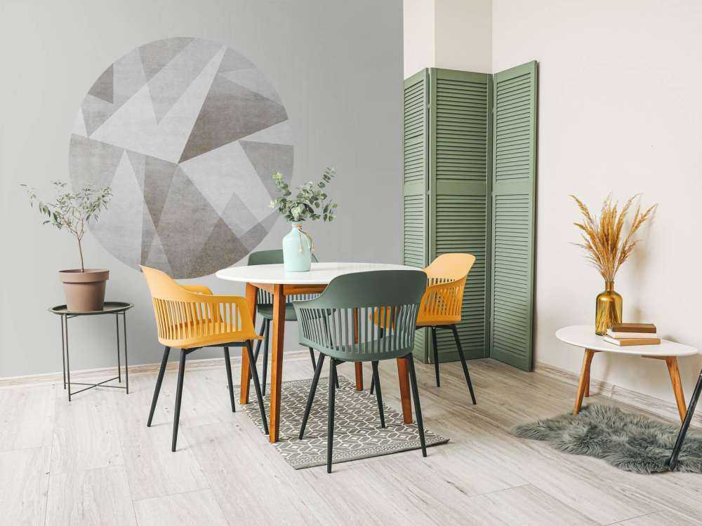 Jeu de lumière géométrique aspect béton