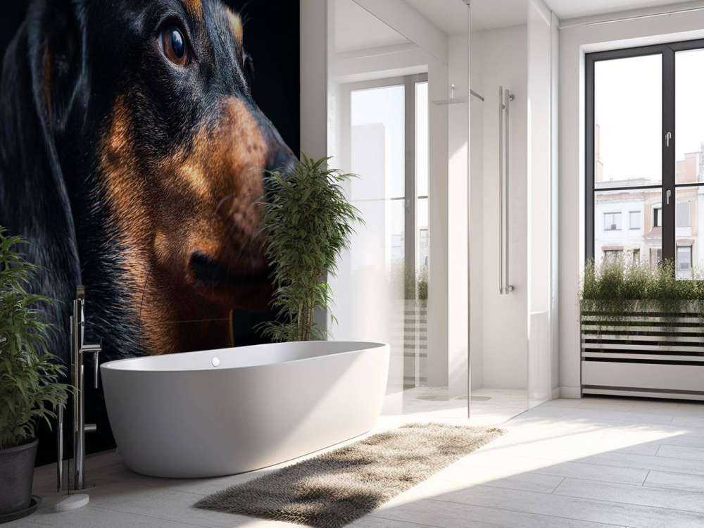 Portrait de fier teckel