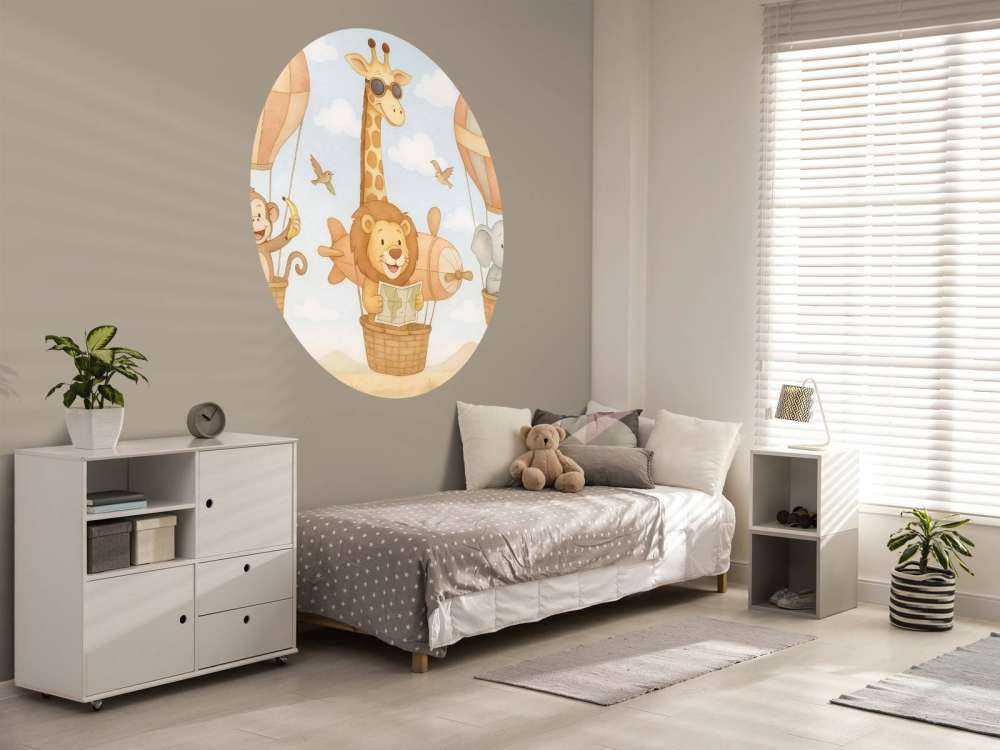 Aventure aérienne avec des animaux joyeux