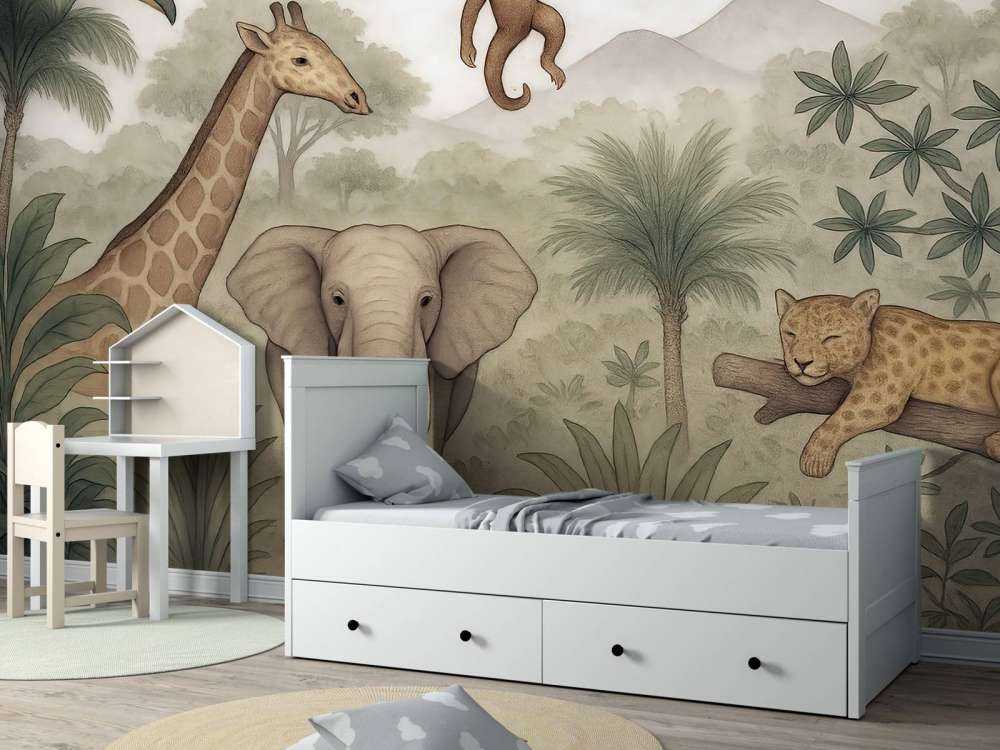 Amis de la jungle en couleur