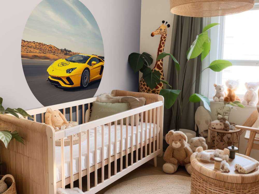 Lamborghini Aventador en action