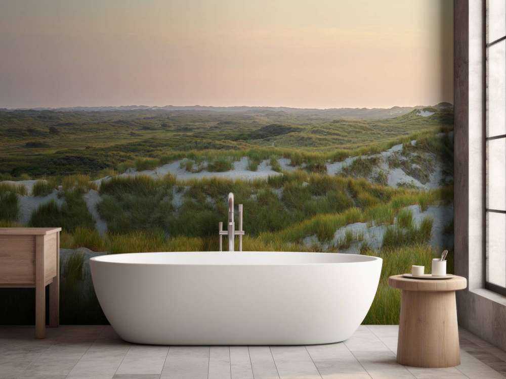 Coucher de soleil dans les dunes