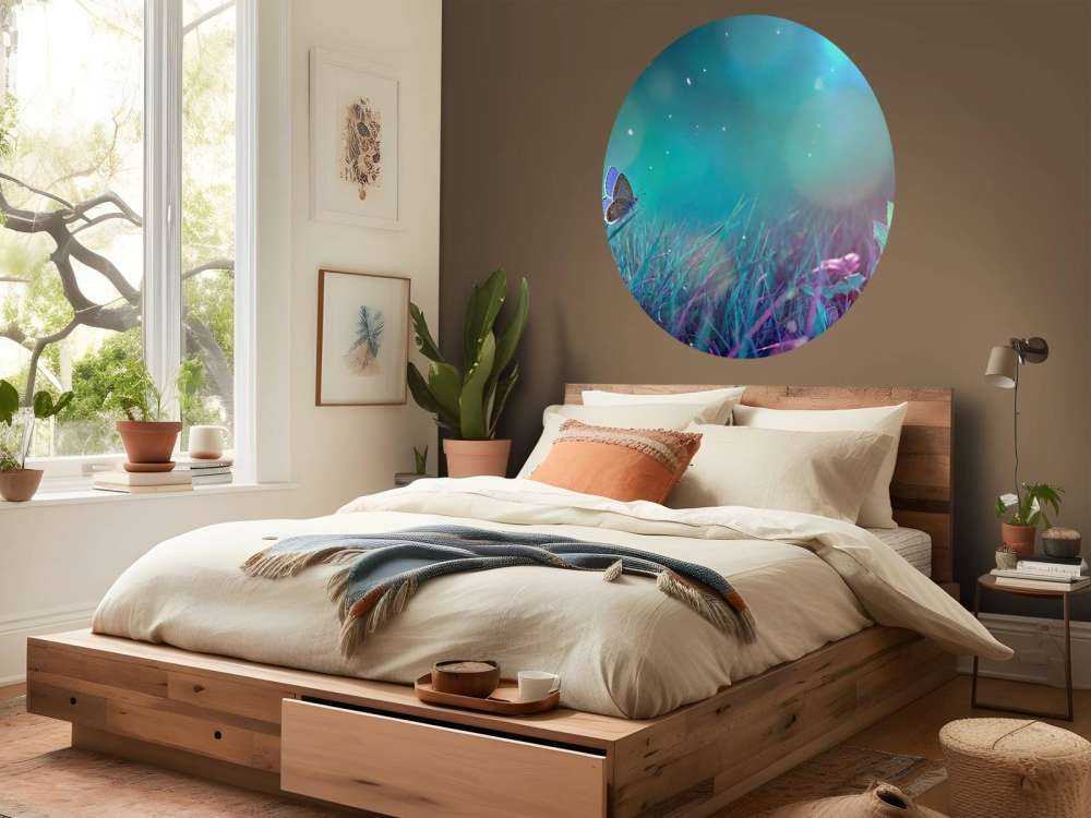 Papillon dans la rosée du matin