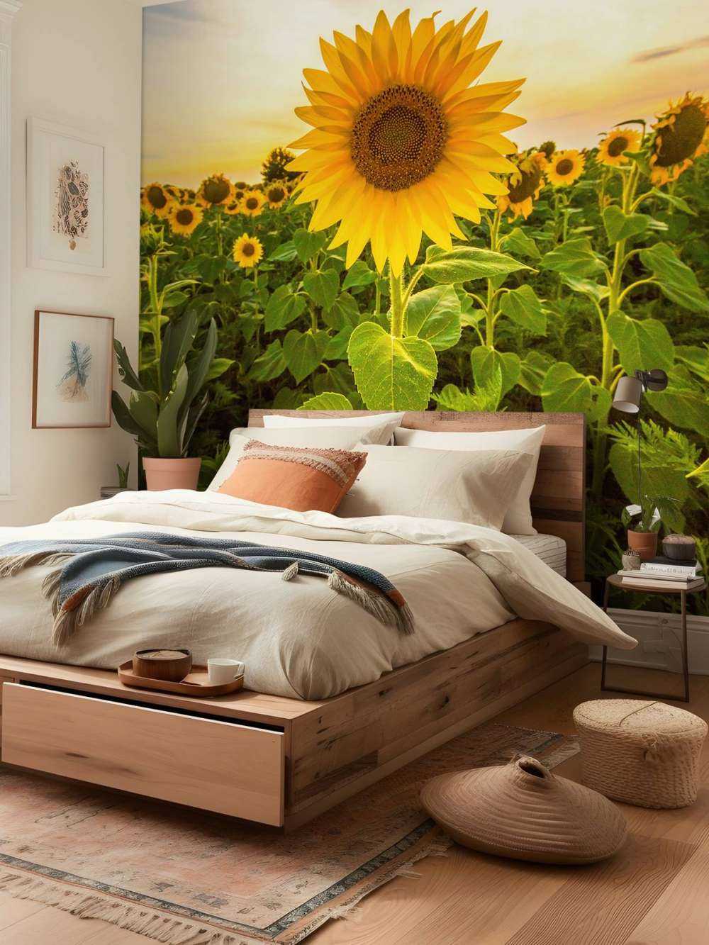 Le tournesol dans les champs