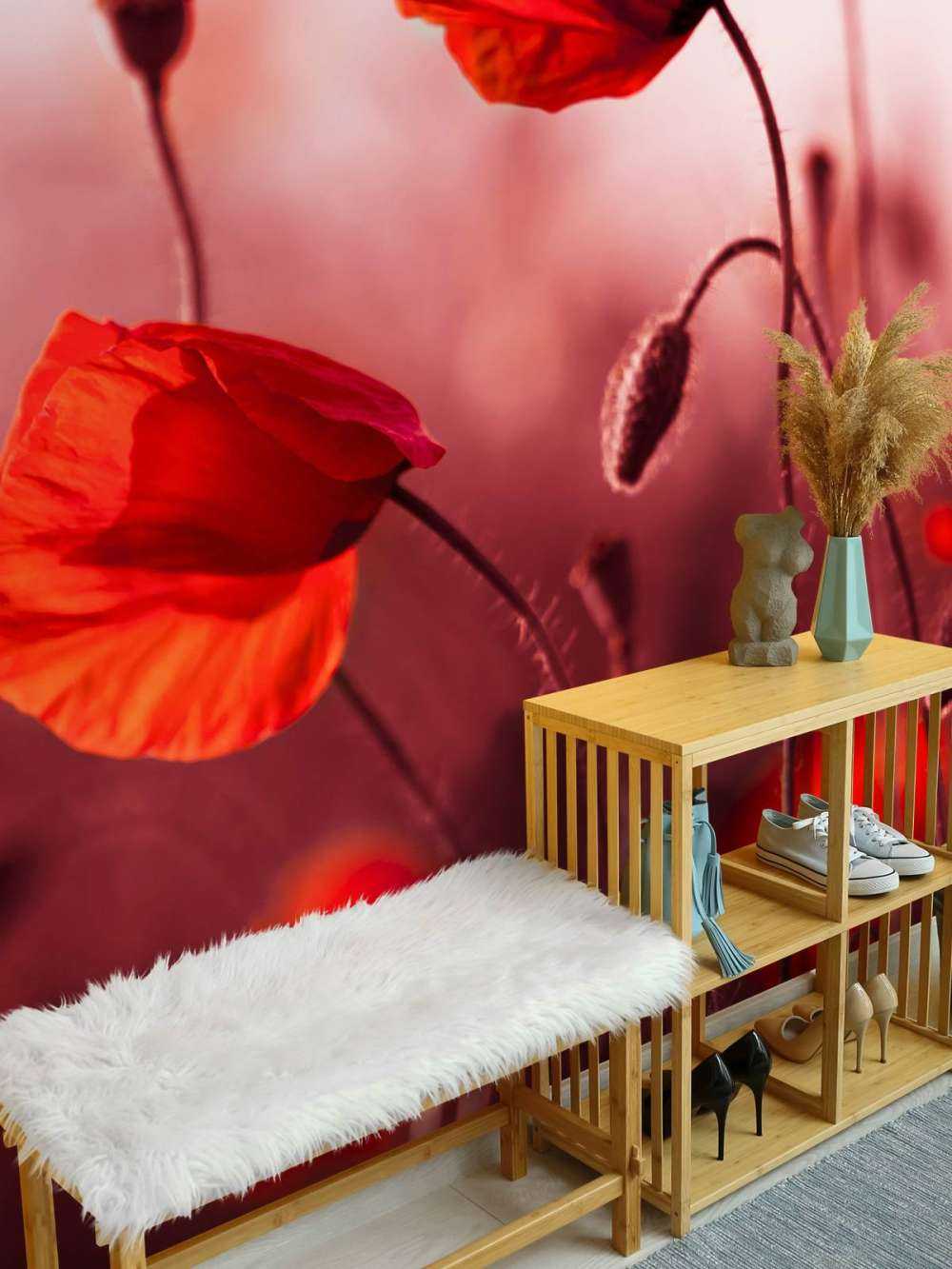 Des coquelicots dans la prairie