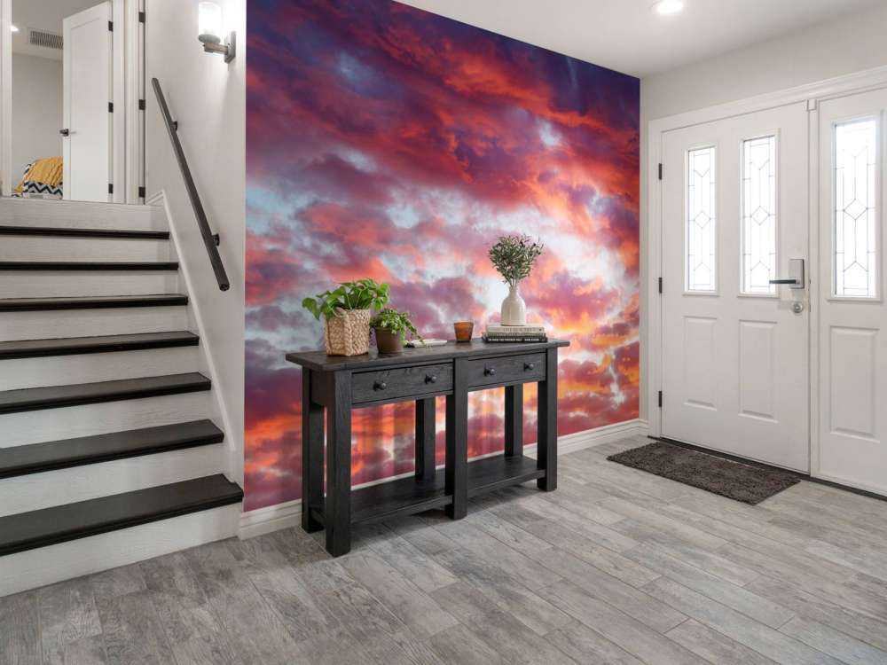 Coucher de soleil dans le ciel