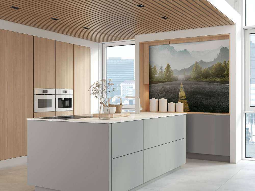 Route avec les montagnes